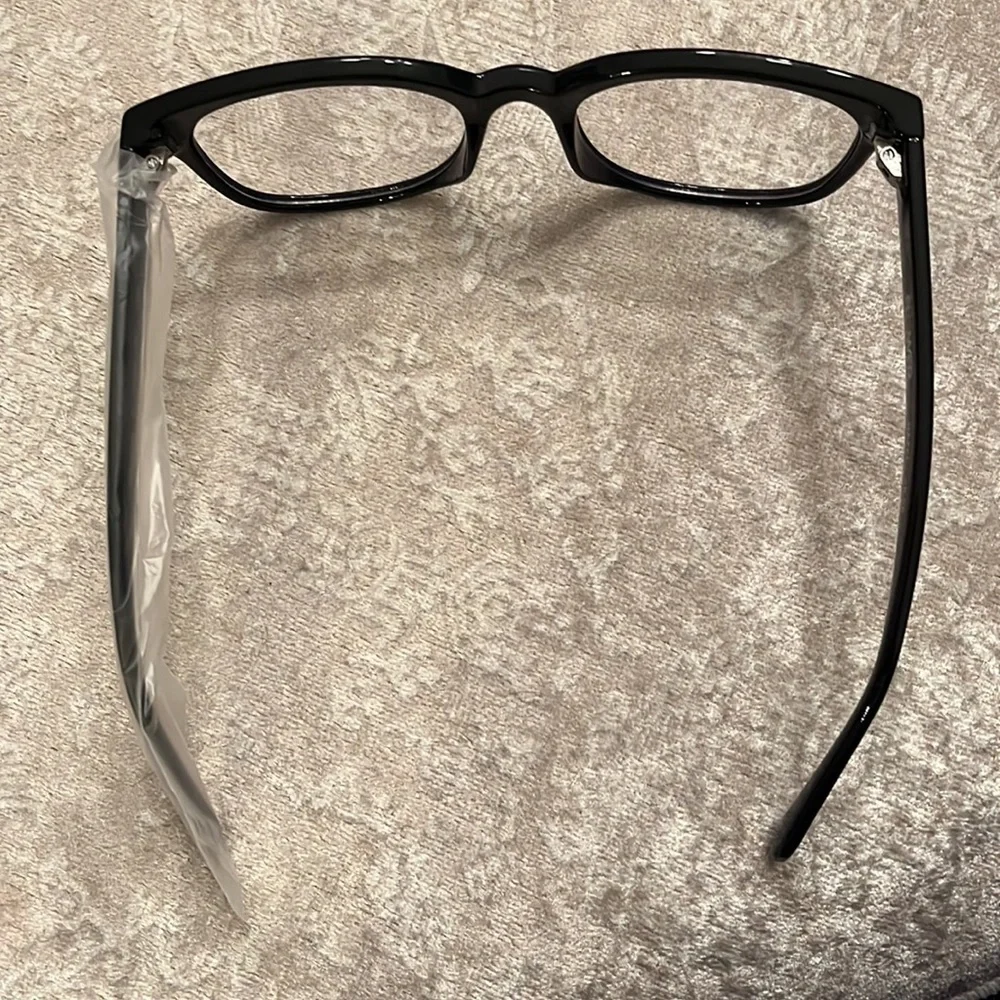 Brand New Flower Eyewear Blue Light Blocking Glasses Hazel Black Rimmed Computer